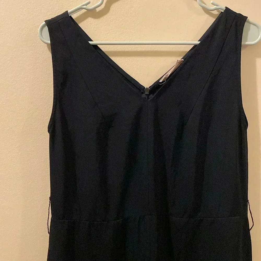 Everlane women’s jumpsuit - size 0 - solid black - wide leg - pockets - Picture 2 of 8